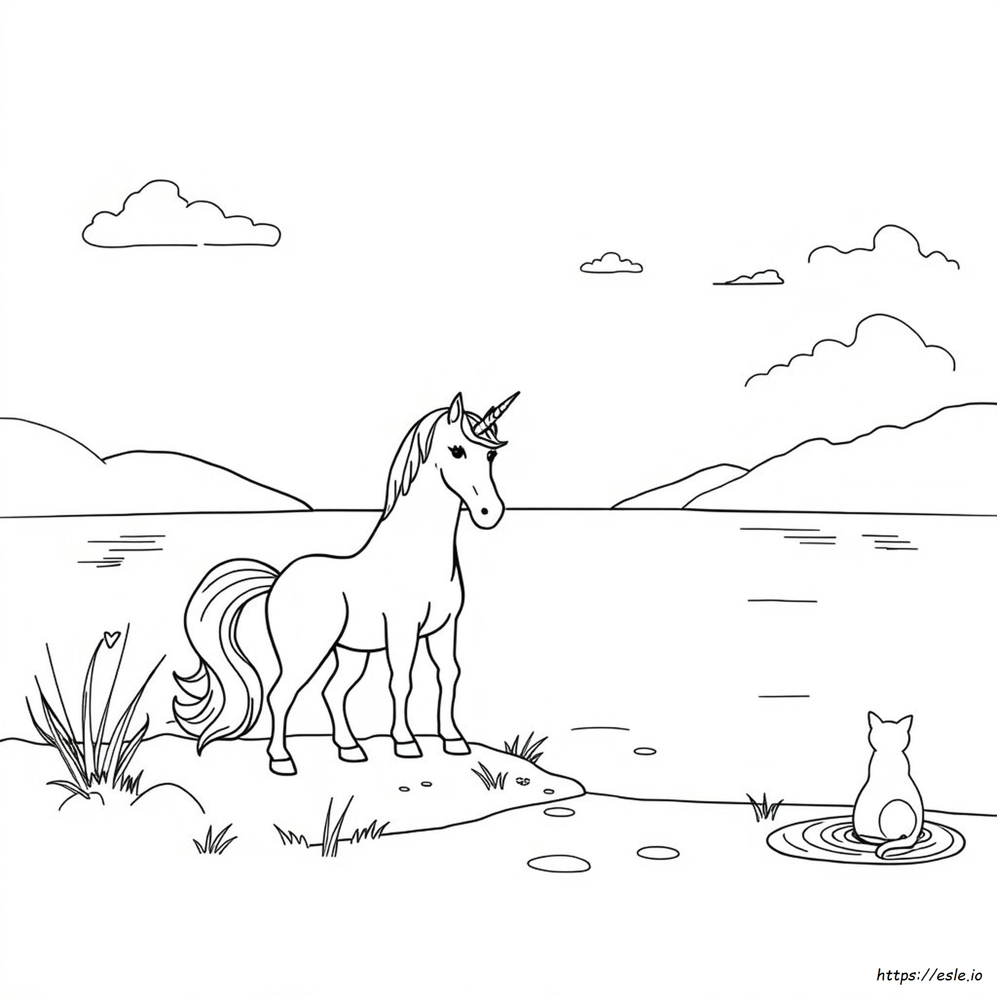Unicorn Coloring Pages Coloriage Chat Licorne Sirene