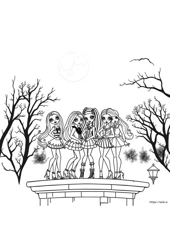 Disegni Da Colorare In Bianco E Nero Di Monster High