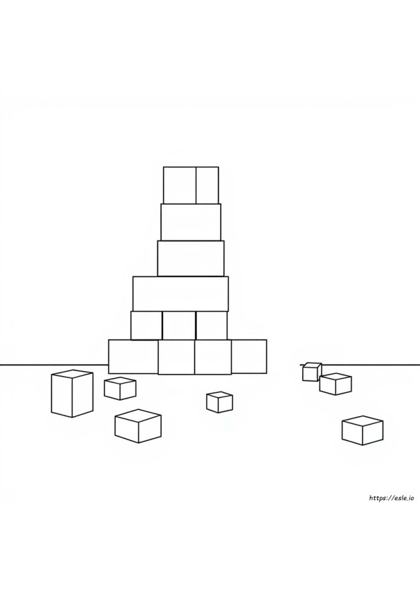 Coloring Pages Of Blocks