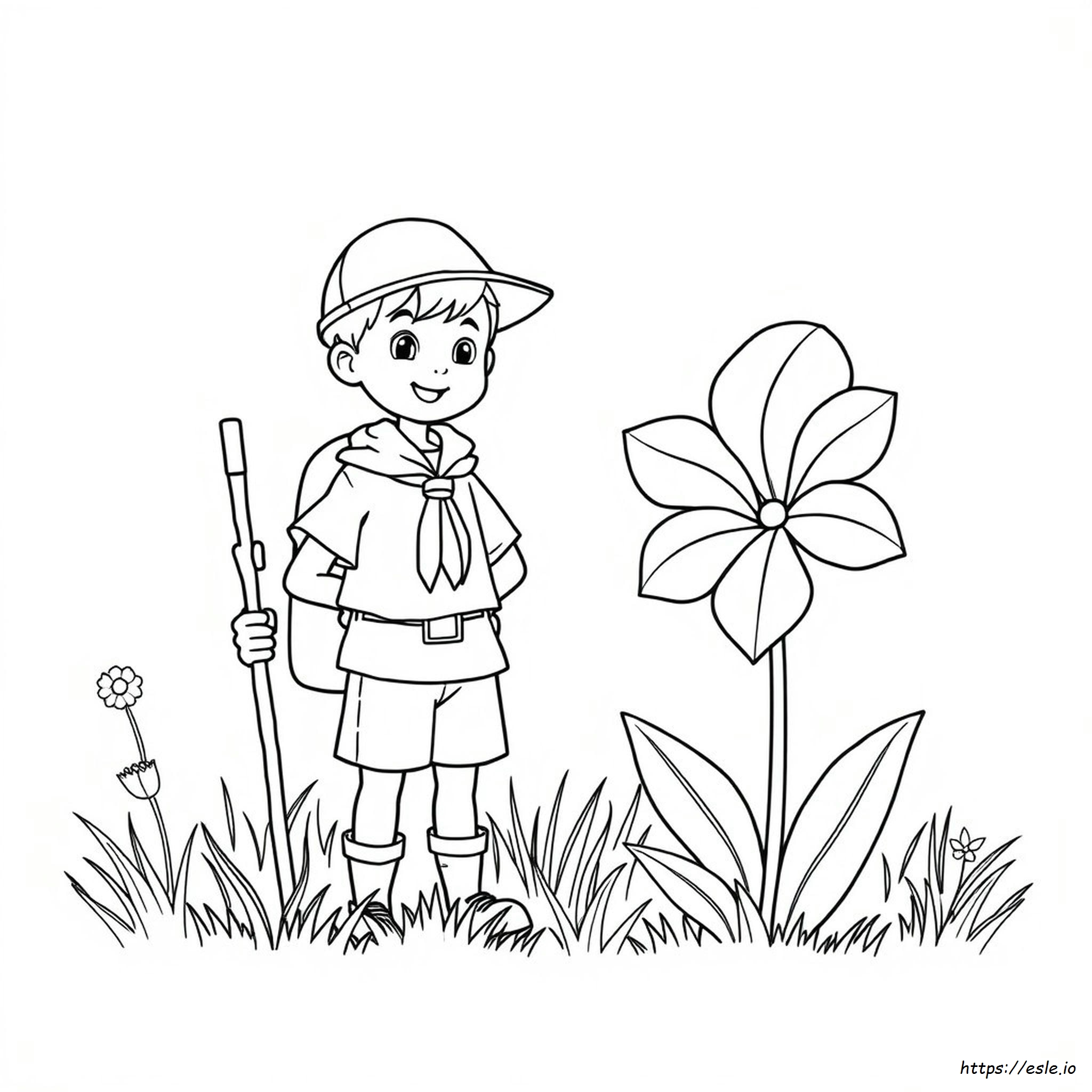 Scout And Violet Coloring Pages