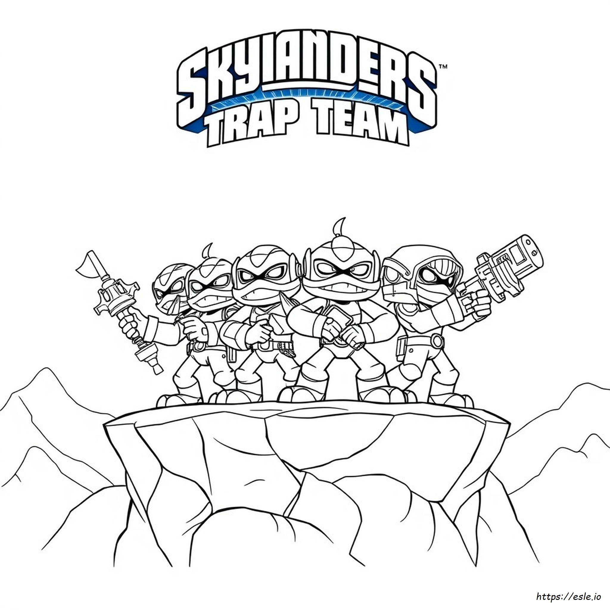 Coloring Pages Of Skylanders Trap Team