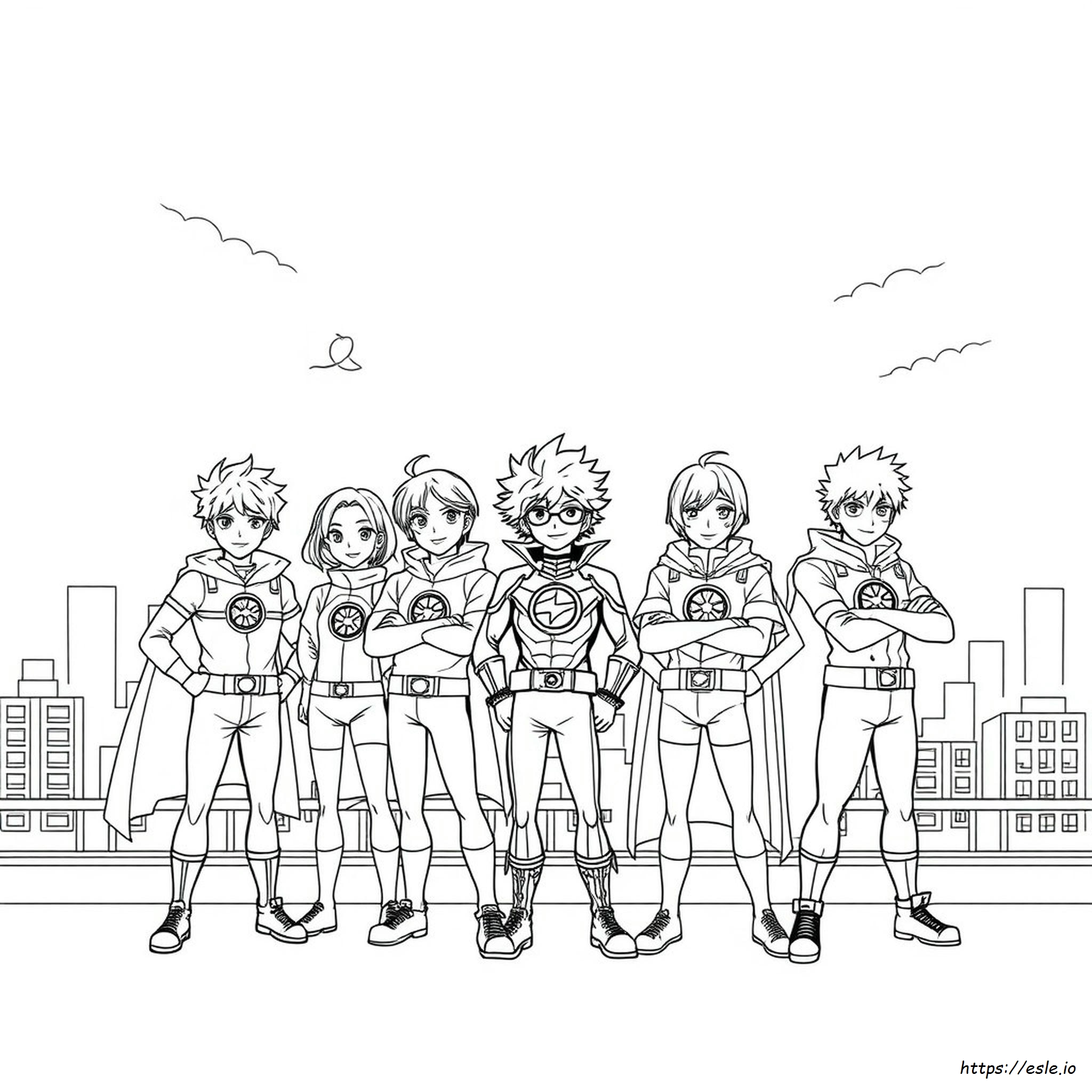 Drawing My Hero Academia Coloring Pages
