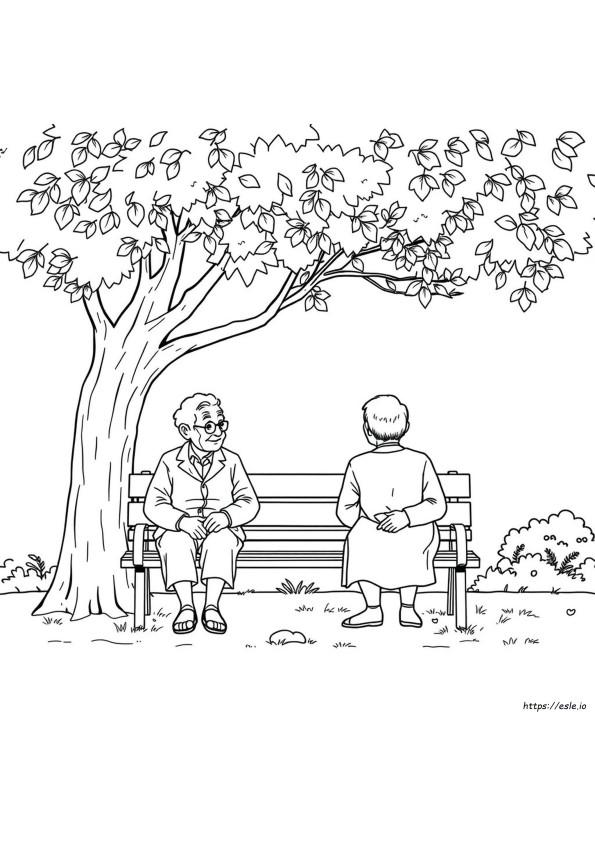 Old People Coloring