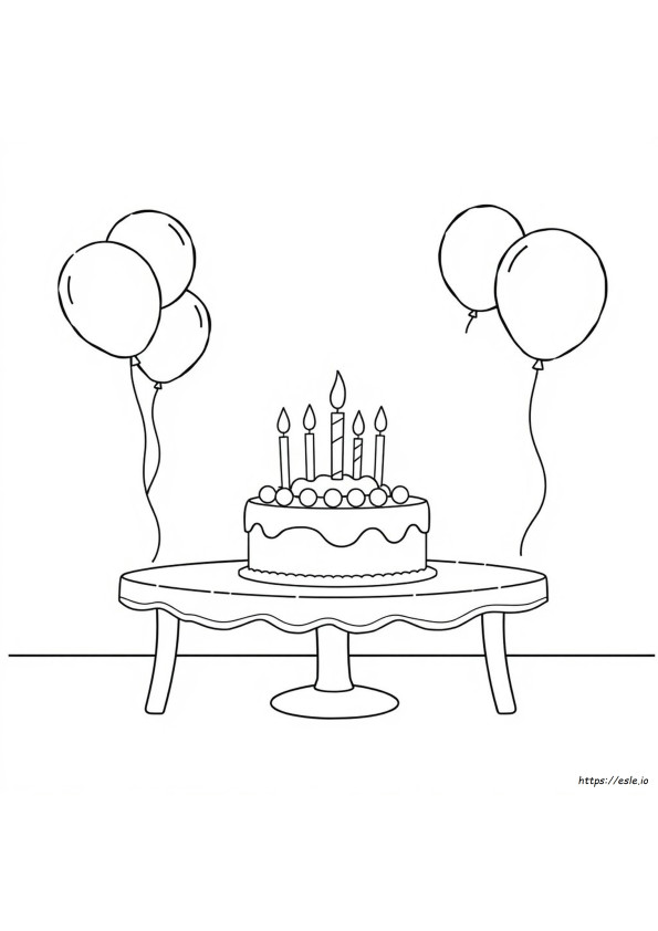 Coloring Page For Birthday