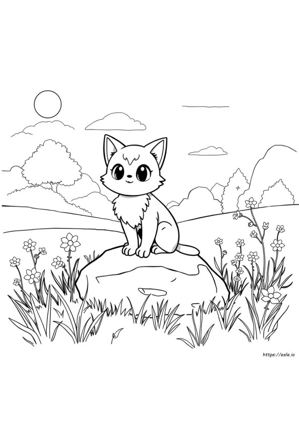 Glameow Coloring Pages