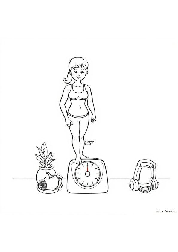 Weight Loss Coloring Pages