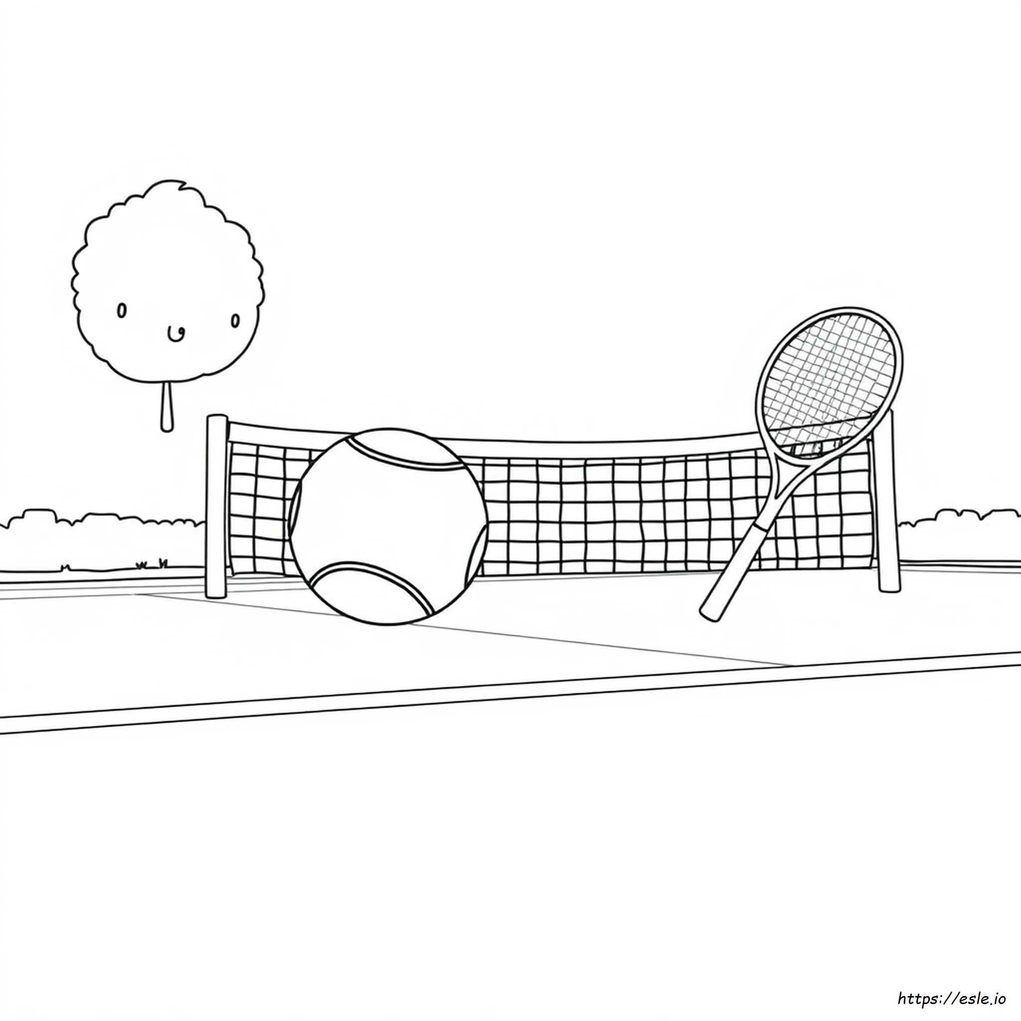 Tennis Ball Coloring