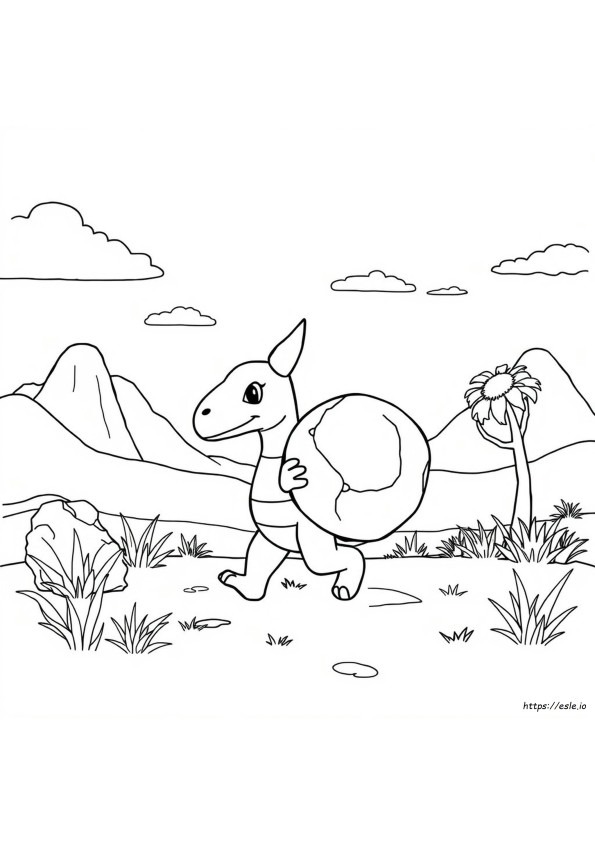 Cubone Coloring Page