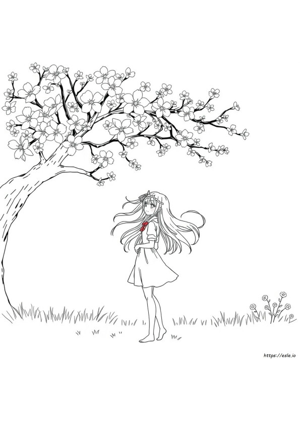 Printable Anime Girl Coloring Pages