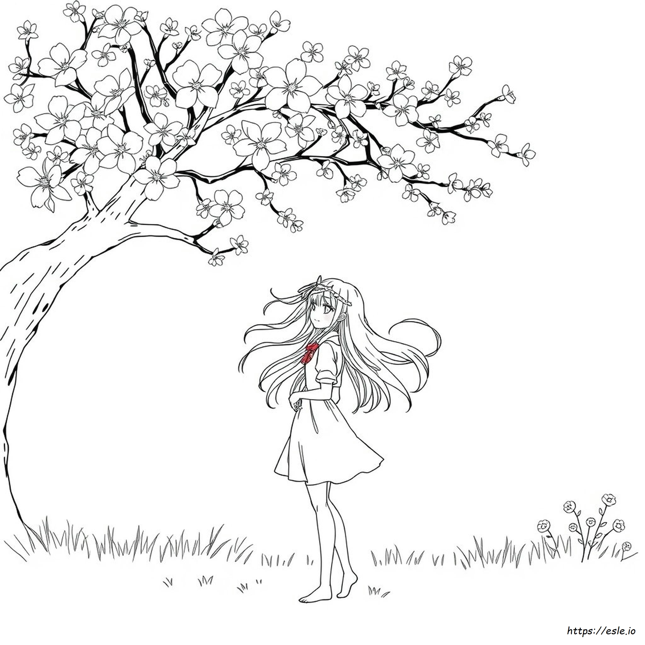 Desenhos De Garotas Anime Para Colorir E Imprimir