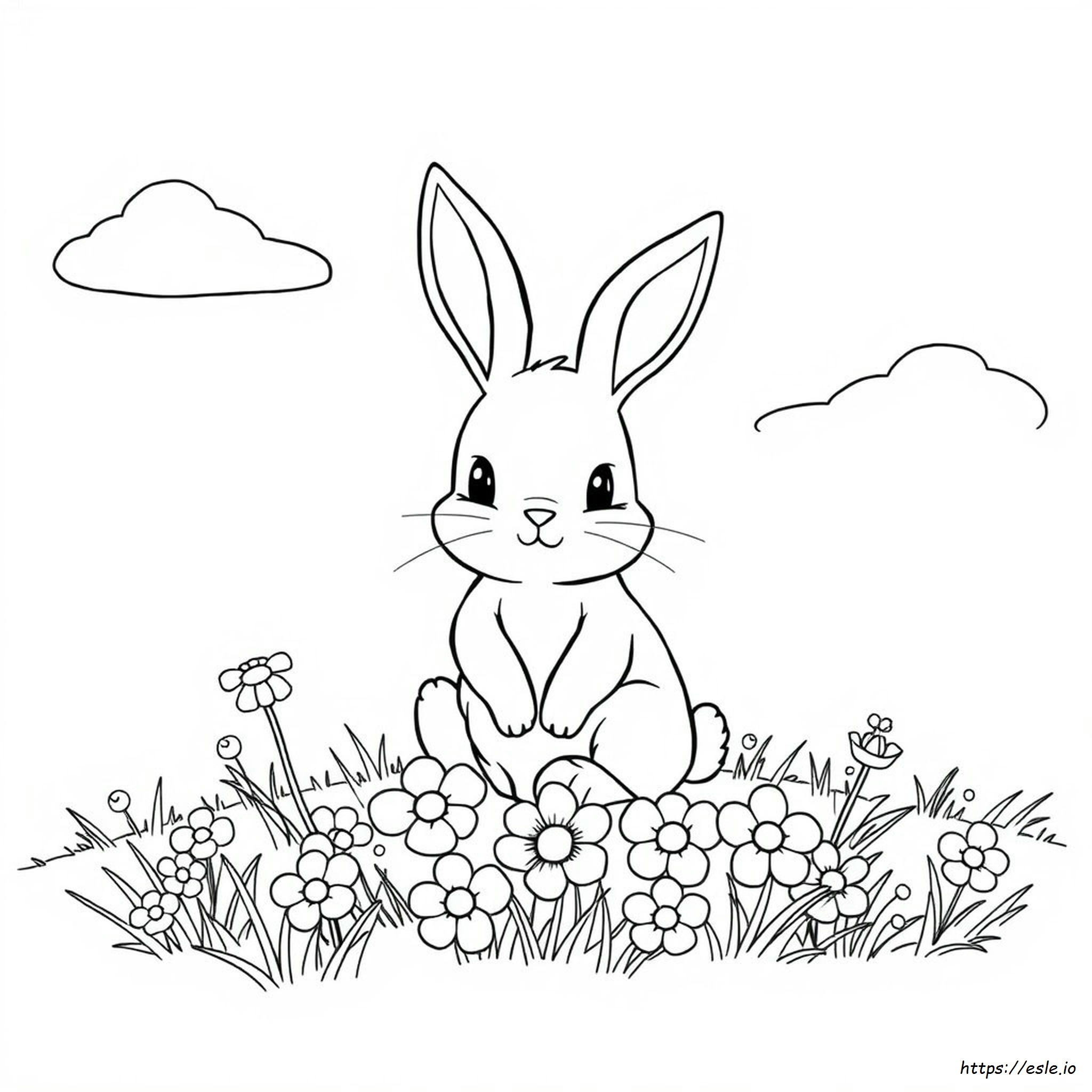 Cute Bunny Coloring Pages