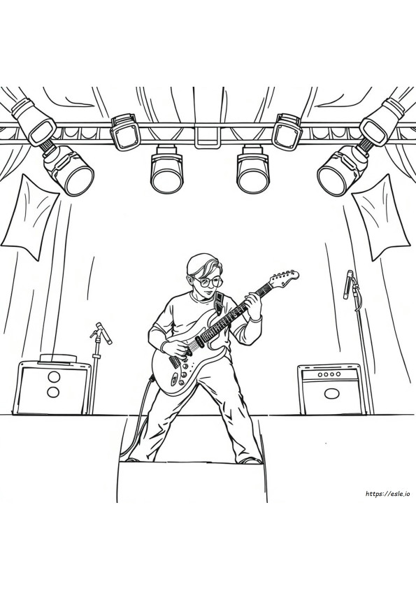 E-Gitarre Ausmalbilder