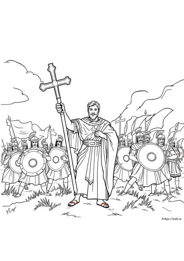 Painting Of Constantine Coloring Page