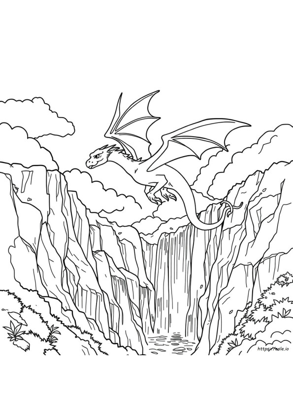 Coloriage Dragon Complexe Pour Adultes