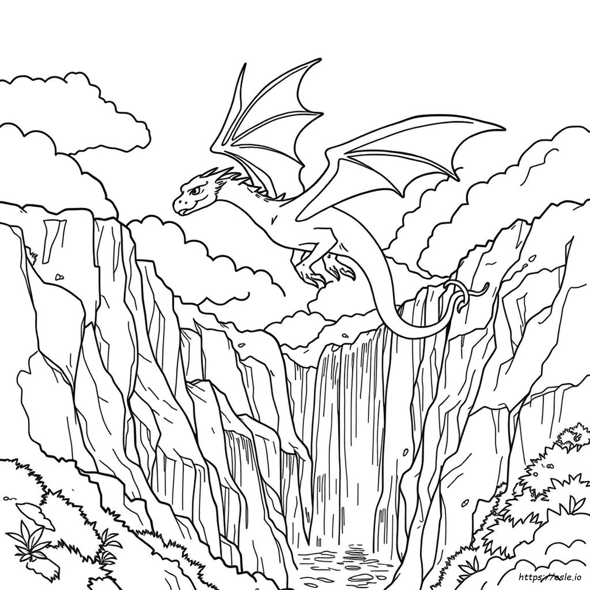 Beautiful Dragon Coloring Pages For Adults