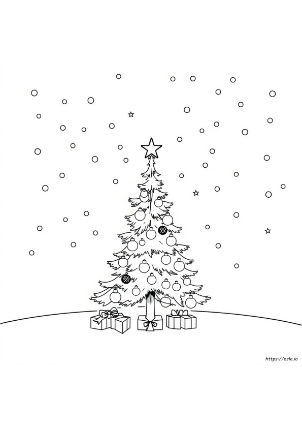 Christmas Theme Colouring Pages
