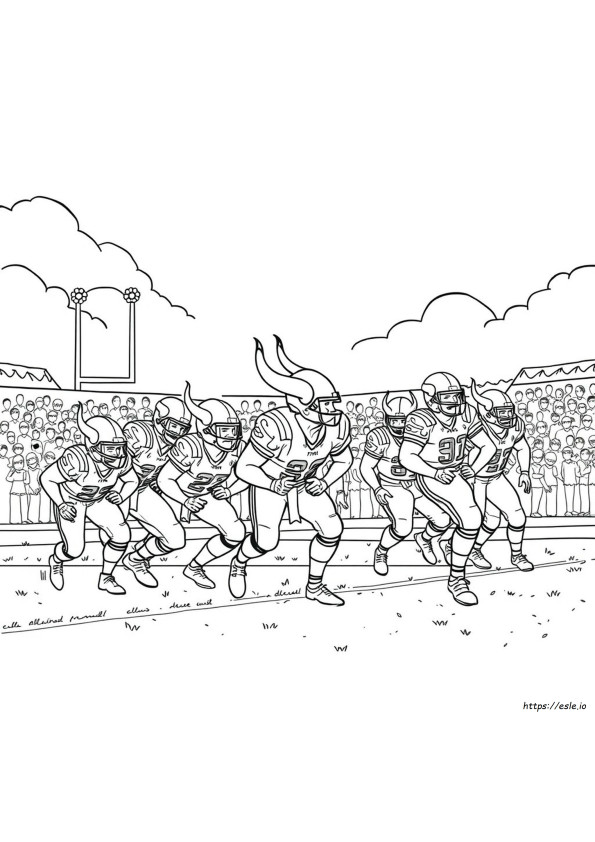 Disegni Da Colorare Dei Vichinghi Del Football Americano