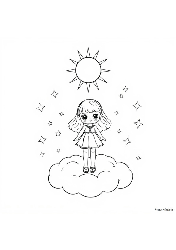 Doll For Colouring
