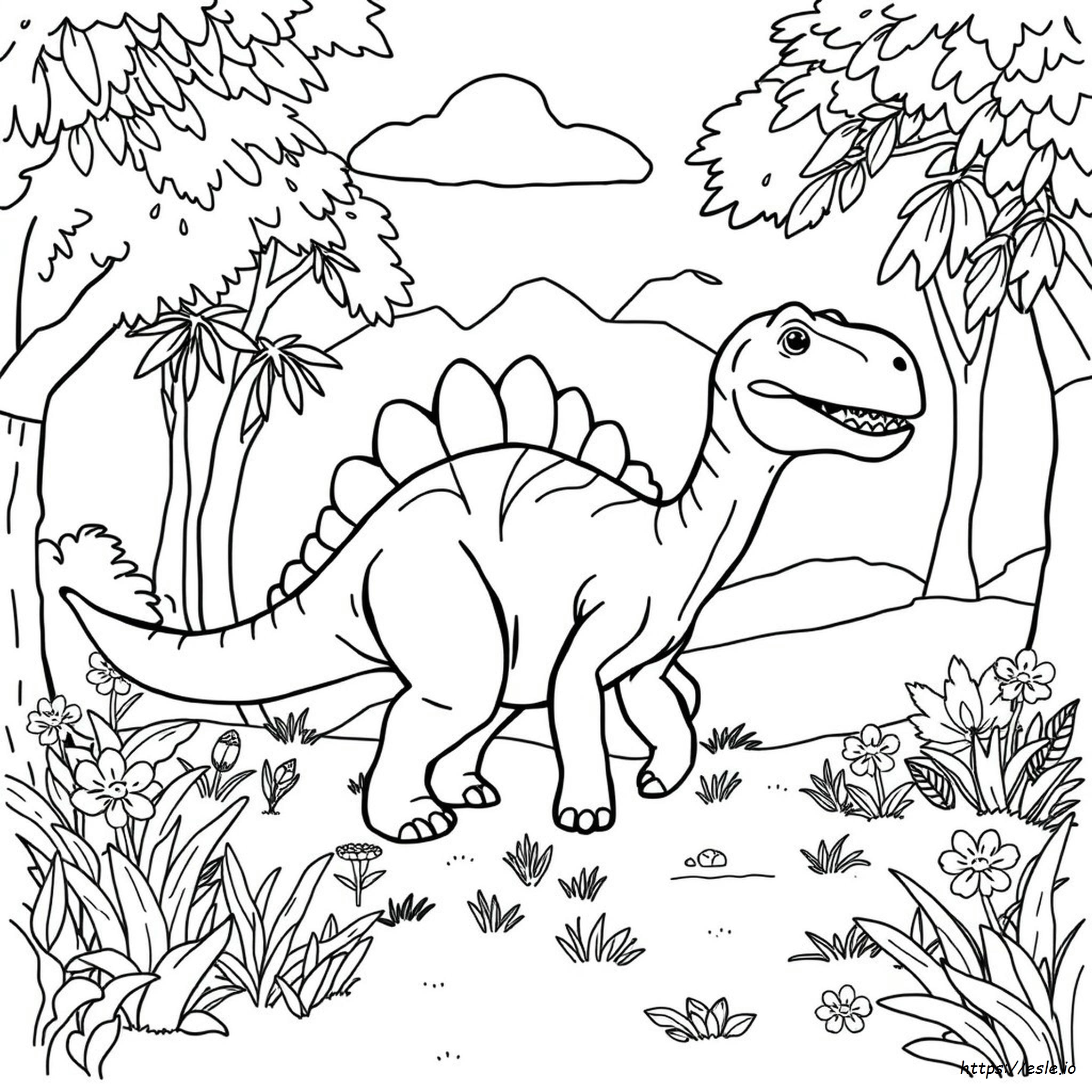 Dinosaur Us Gambar Mewarnai Dapat Dicetak Gratis