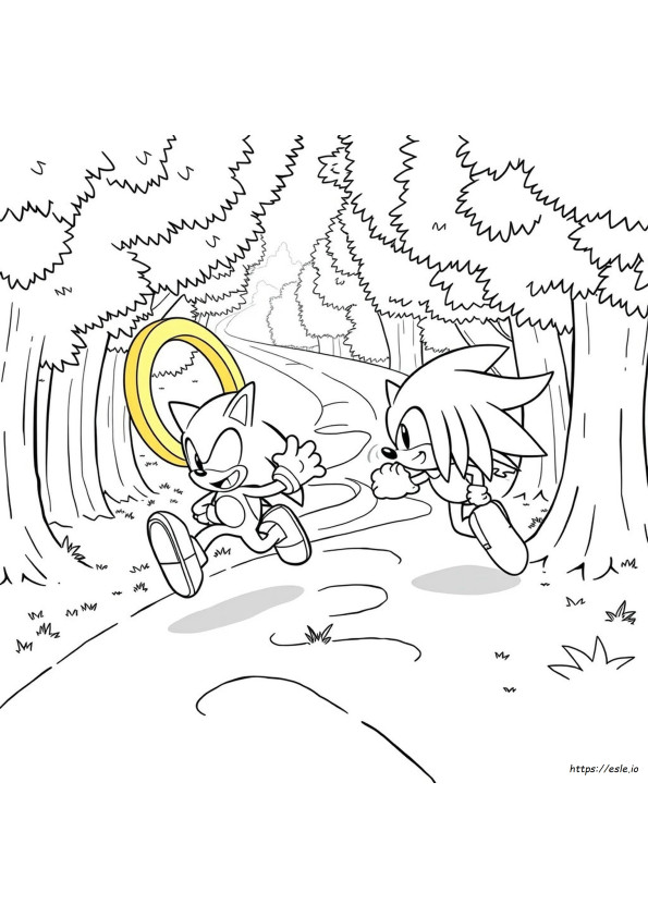 Sonic And Knuckles Coloring