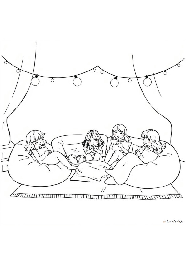 Disegni Da Colorare Pigiama Party