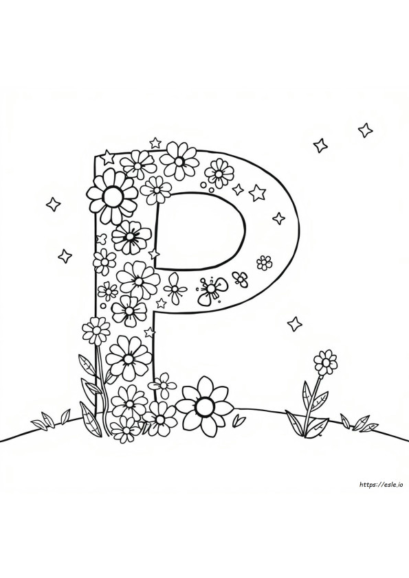 Lettera P Da Colorare Gratis
