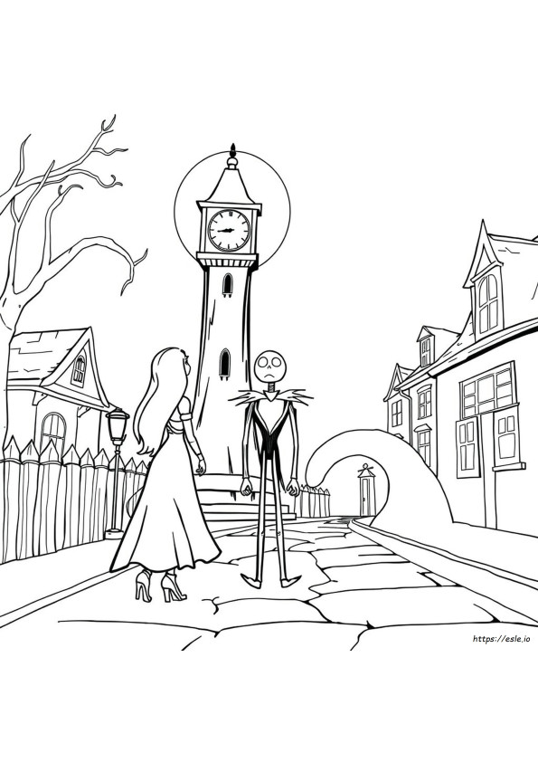 A Nightmare Before Christmas Coloring Pages