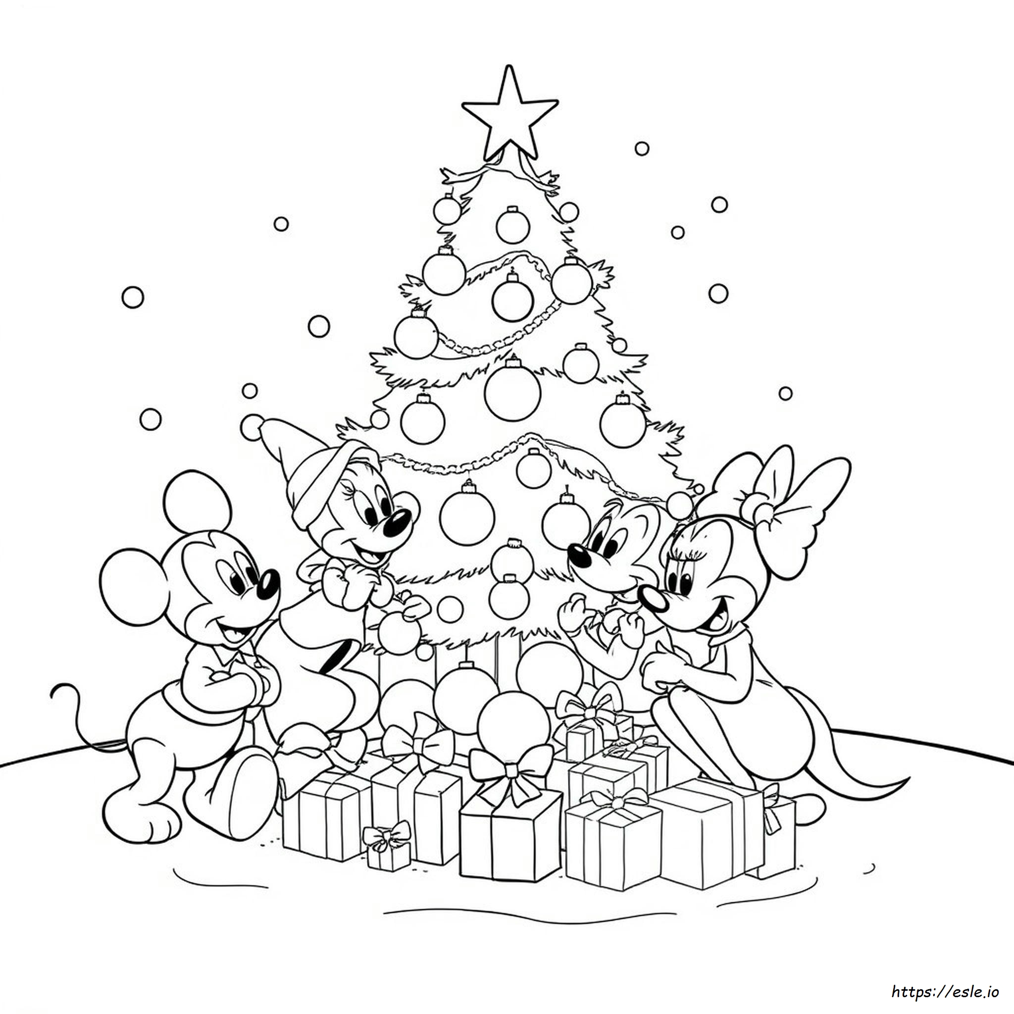 Kolorowanki Świąteczne Disney'a