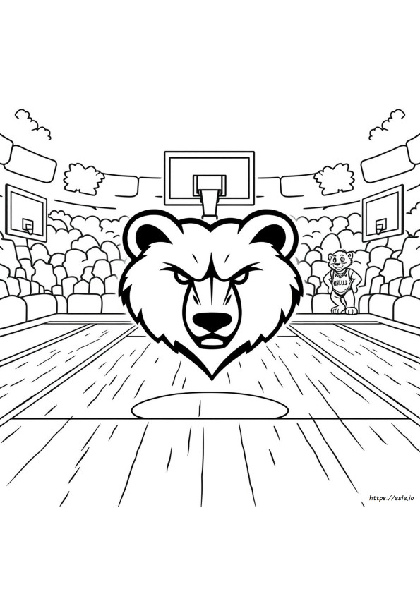 Memphis Grizzlies Logo Coloring Page