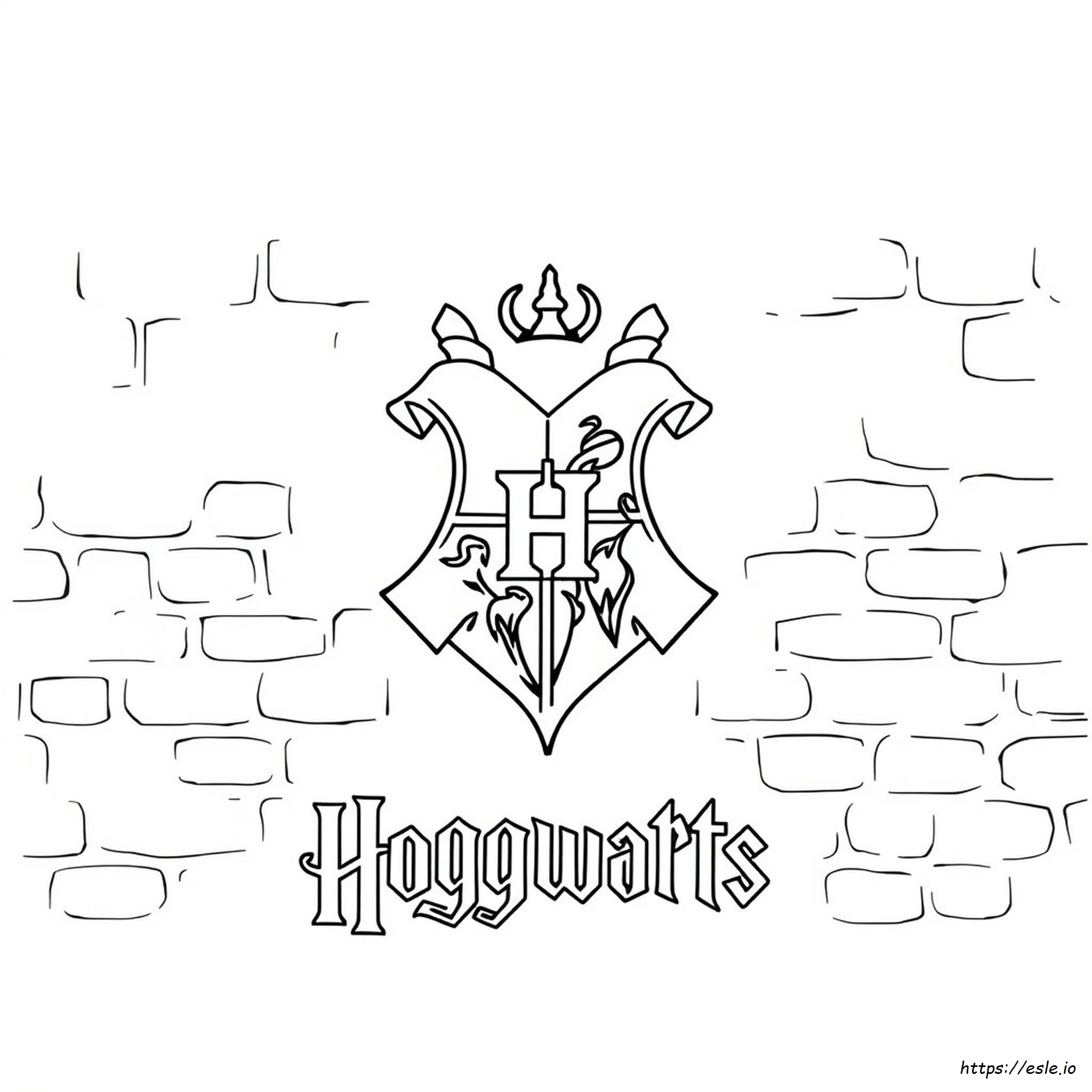 Hogwarts Logo Coloring Pages
