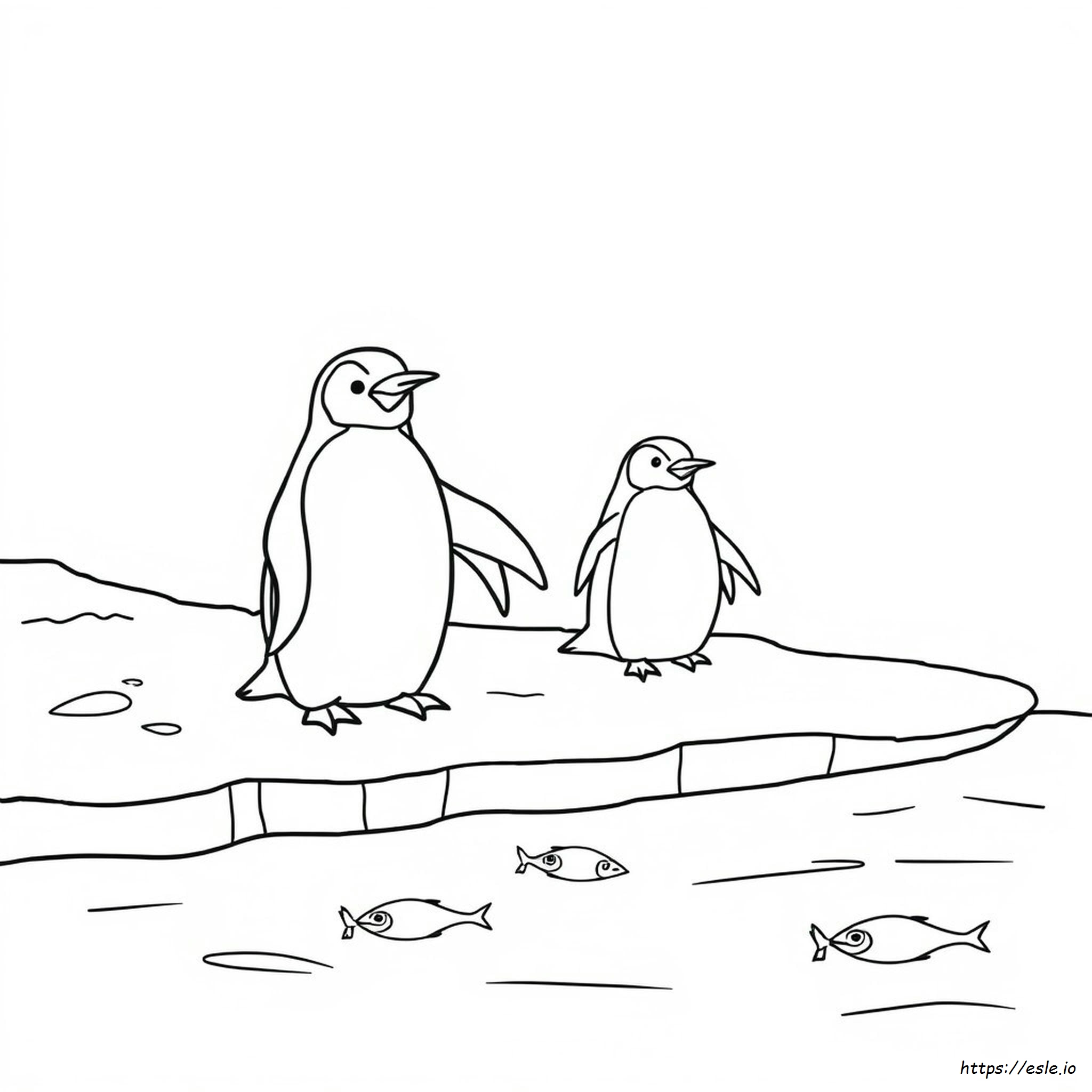 Imagini De Colorat Cu Pinguini