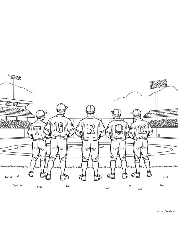 Texas Rangers Ausmalbilder