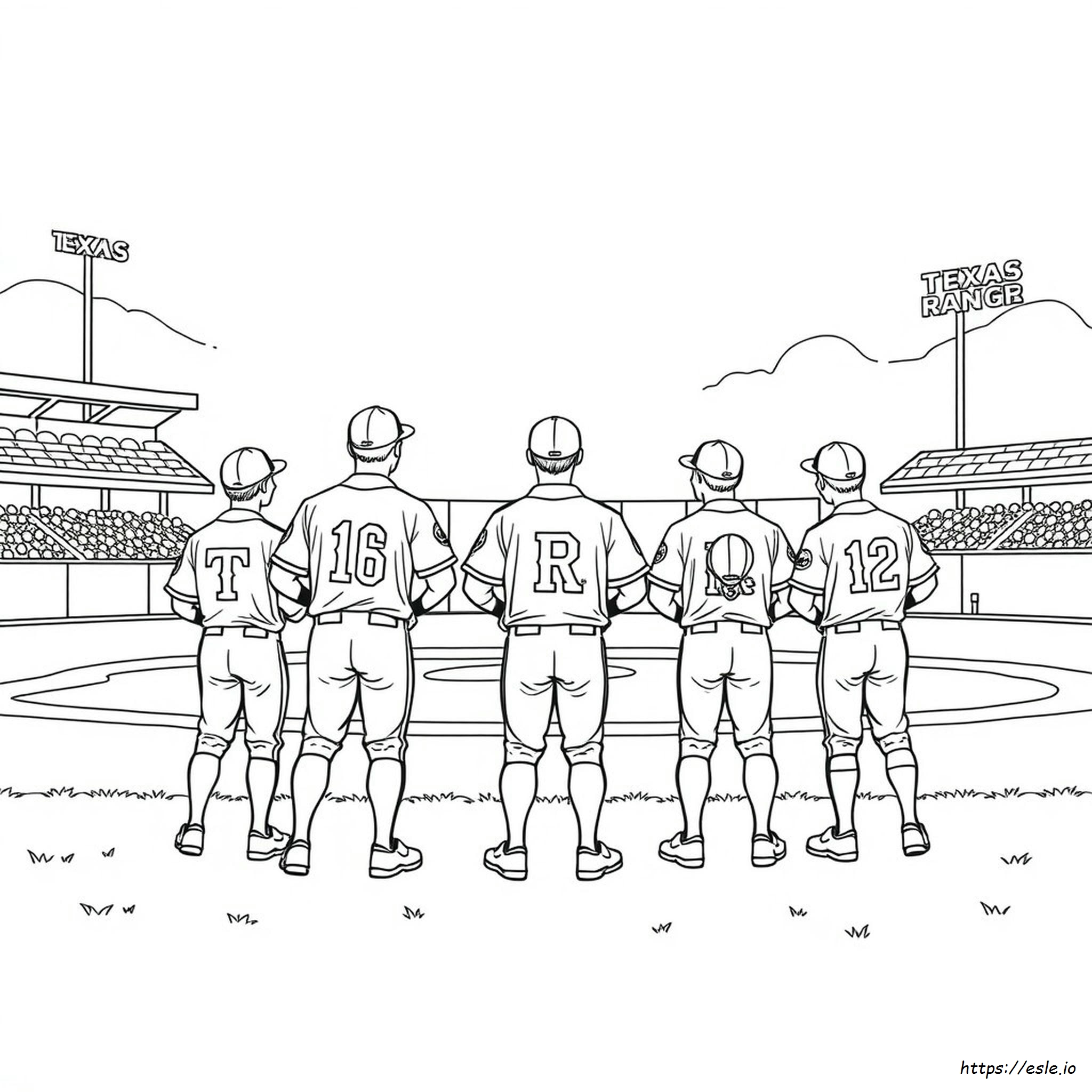 Texas Rangers Coloring Pages