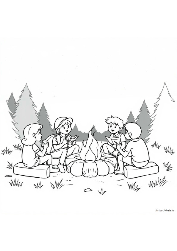 Vbs Camp Firelight Disegni Da Colorare