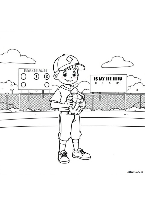 Disegni Da Colorare Di Softball Gratis