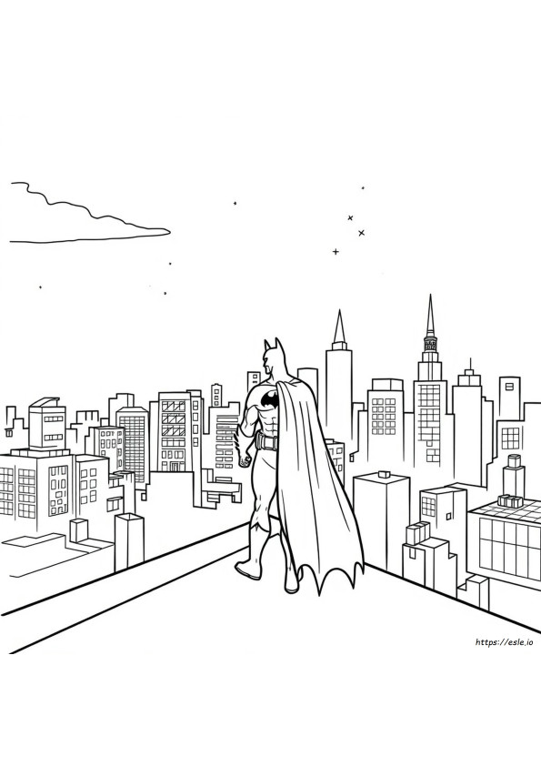 Batman Tekening Om In Te Kleuren