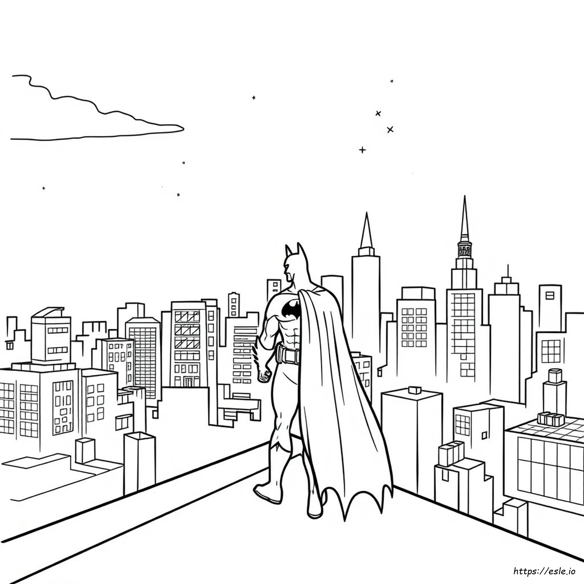 Batman Tekening Om In Te Kleuren kleurplaat