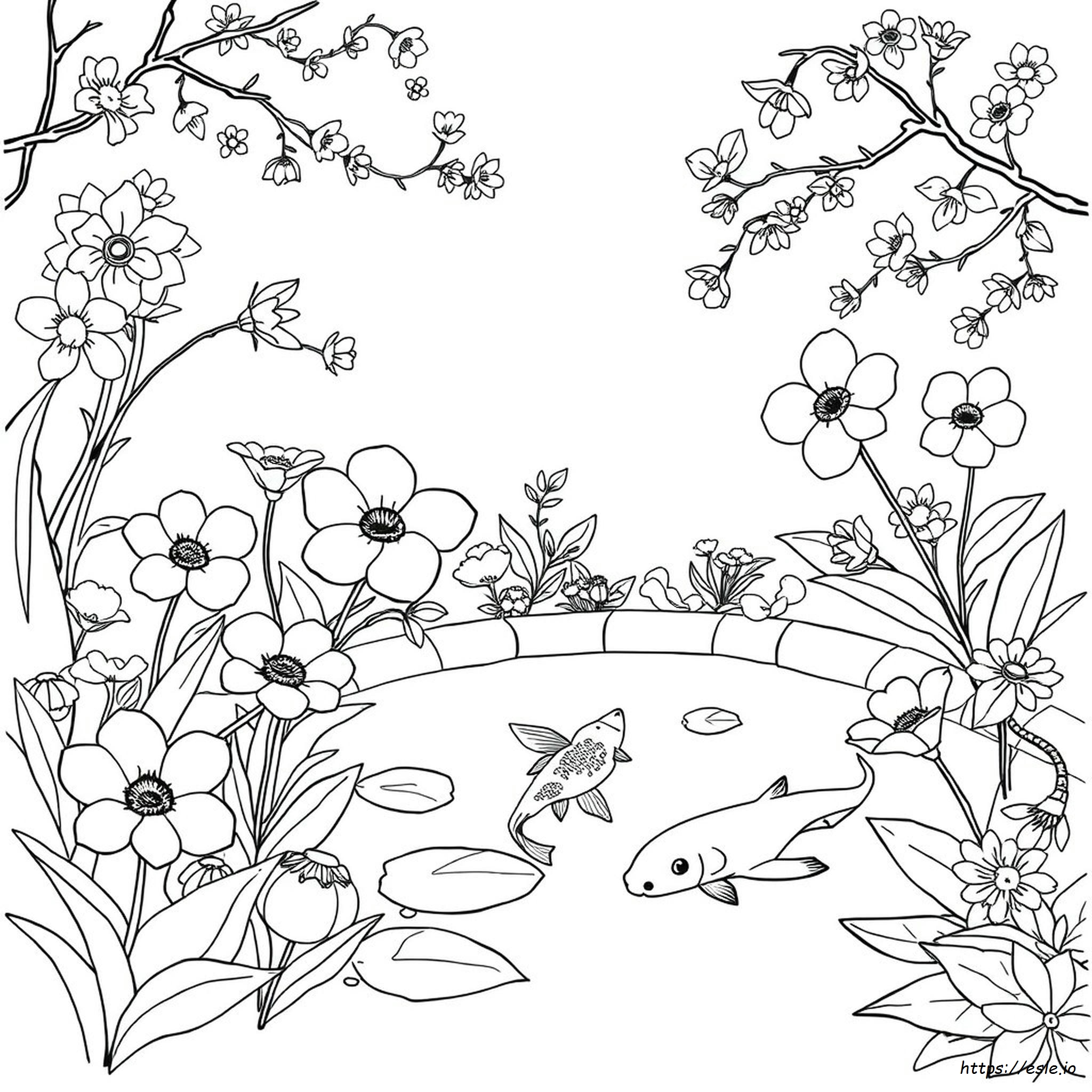 Takashi Murakami Flower Coloring Page