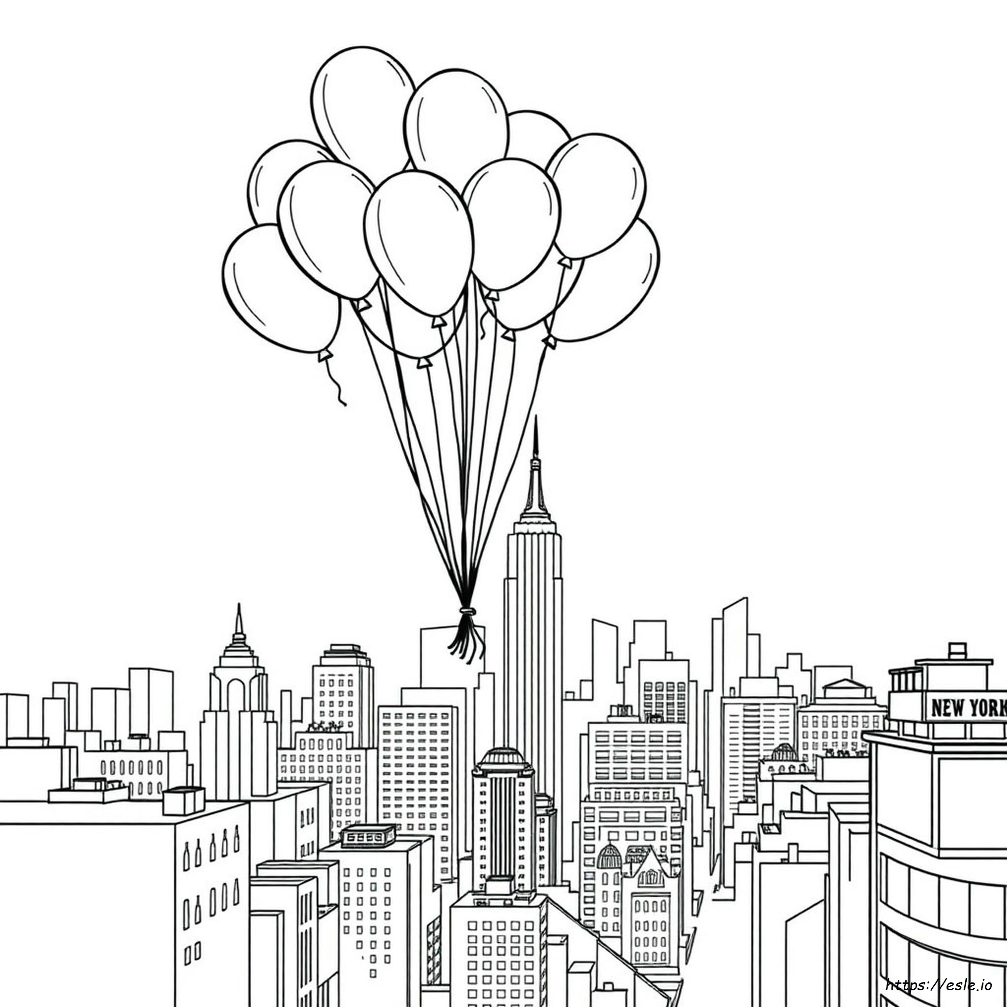 Balloons Over Broadway Coloring Page Printable