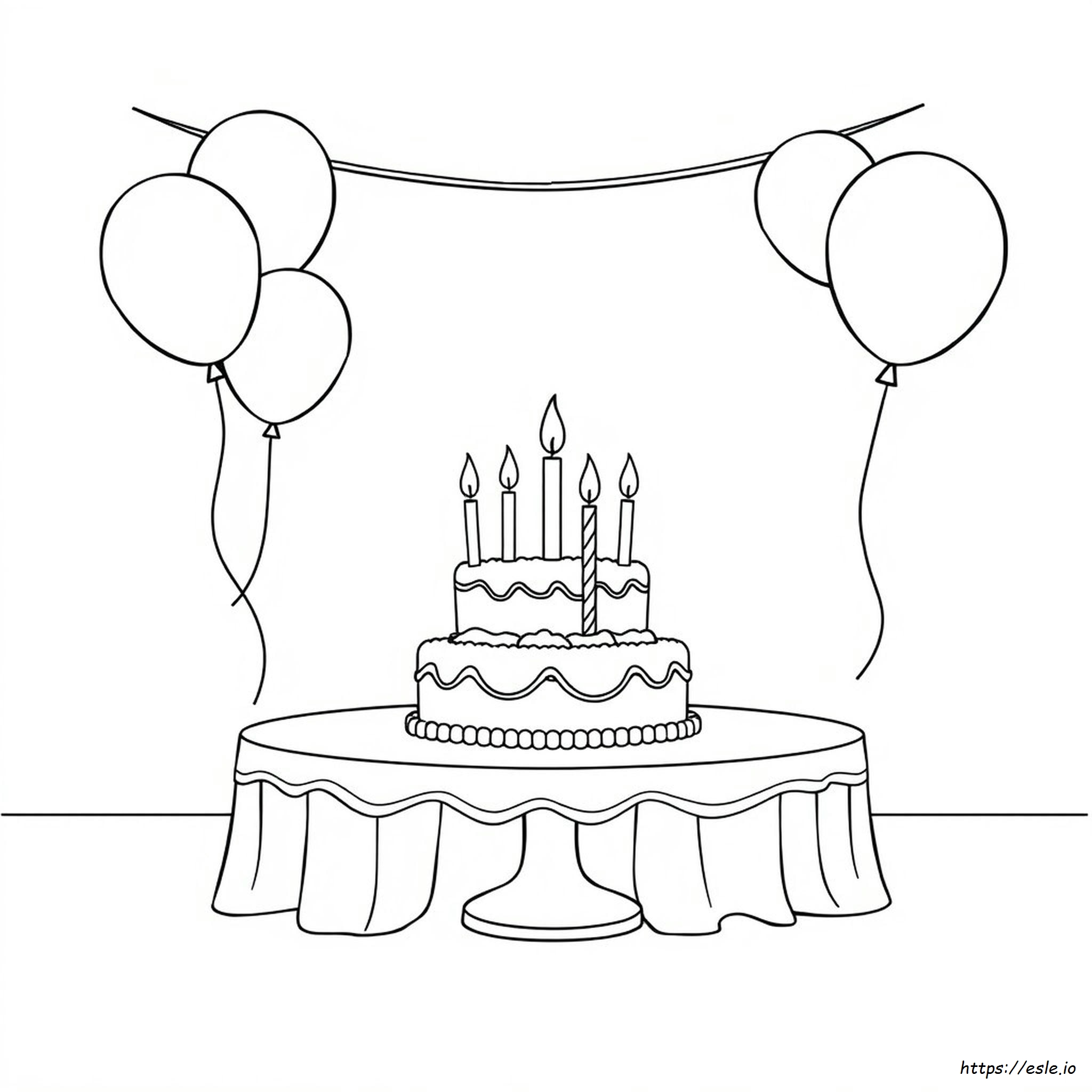 Coloring Sheets Happy Birthday