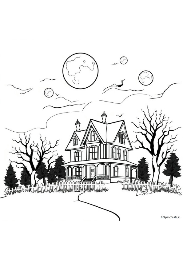 Horror Dark Coloring Pages