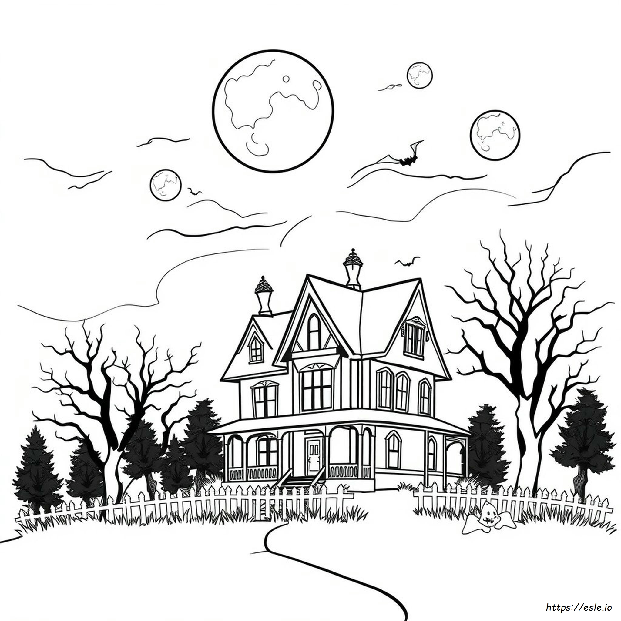 Horror Dark Coloring Pages