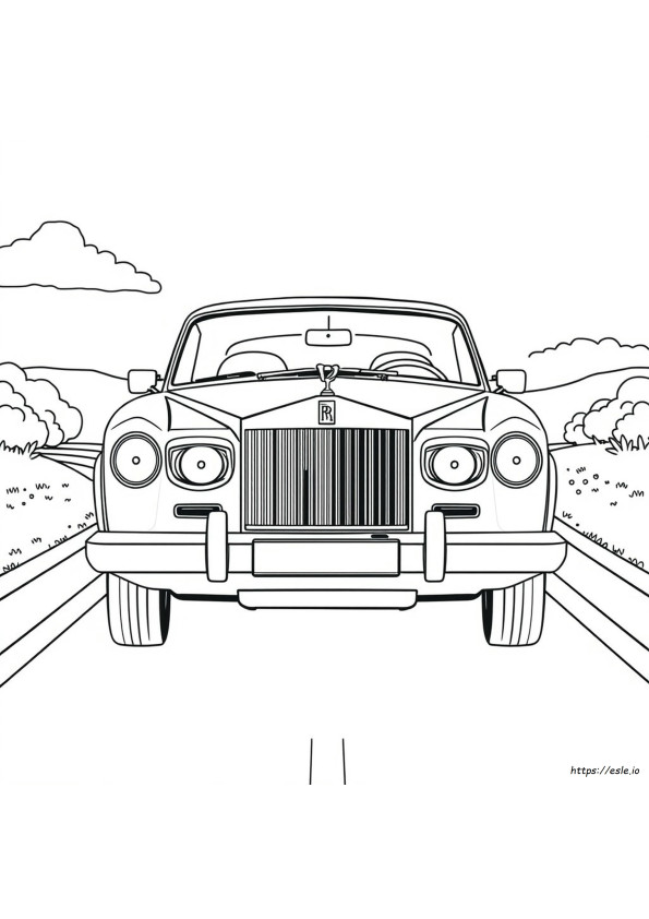 Rolls Royce Da Colorare