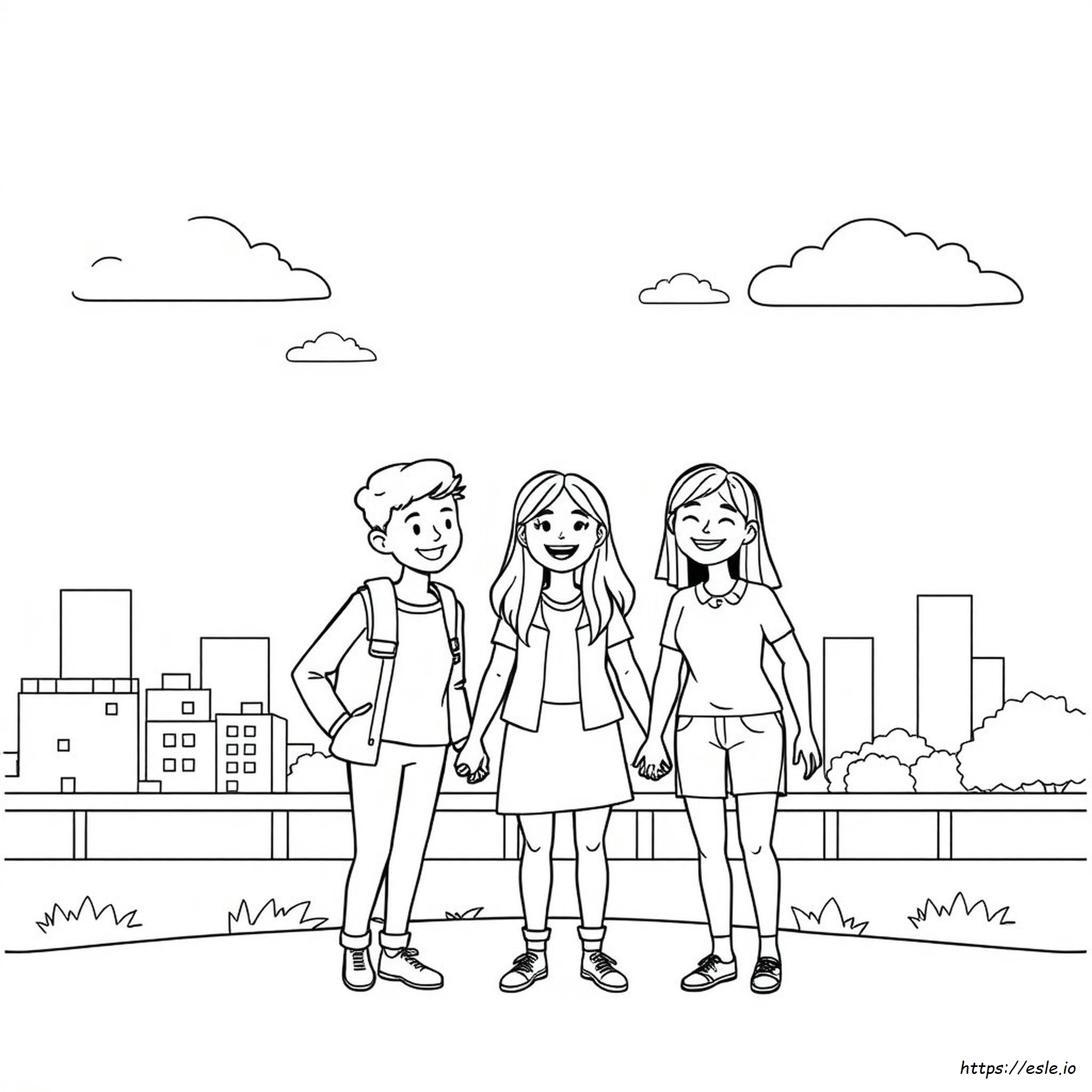 Friends Tv Show Colouring Pages