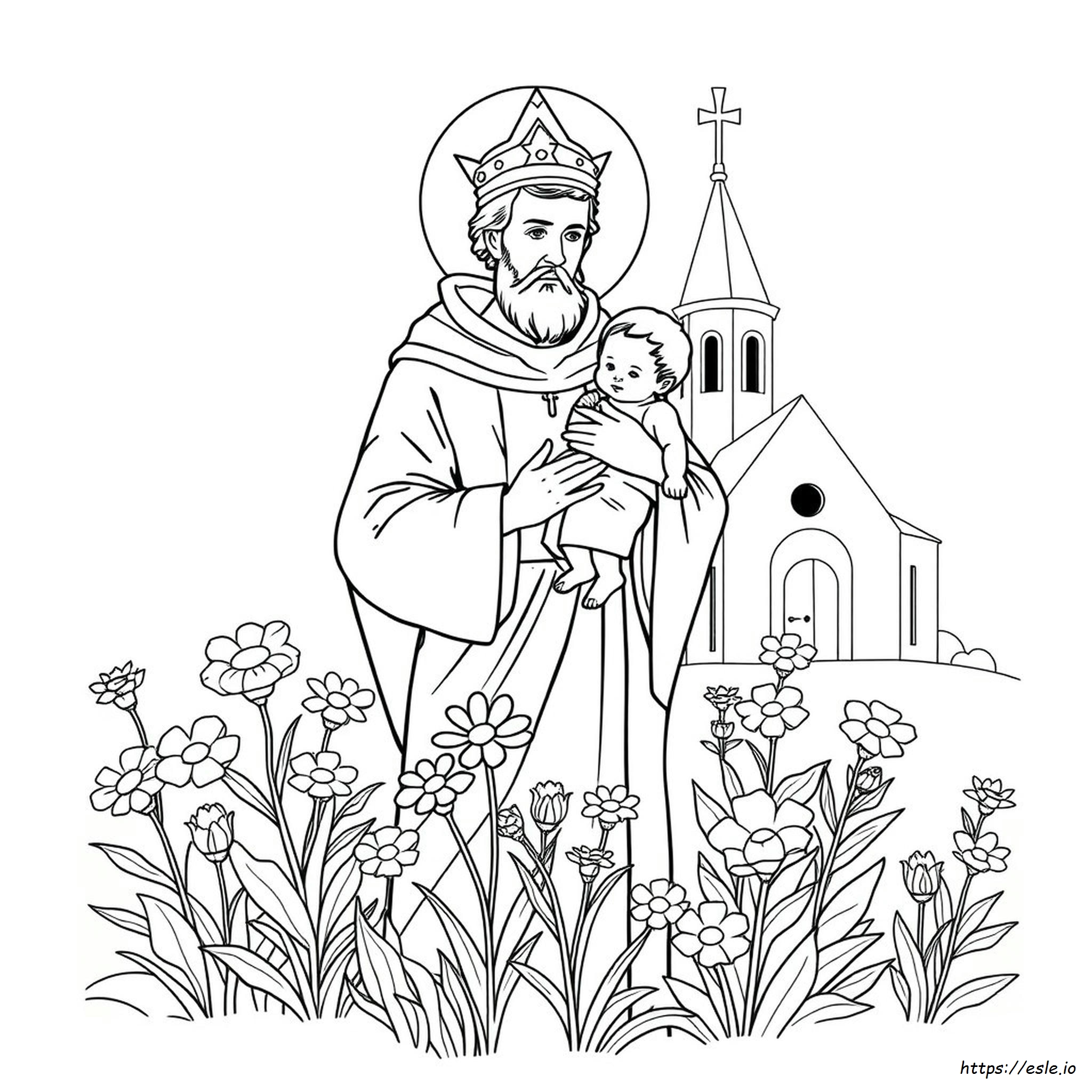 St Anthony Of Padua Coloring Page