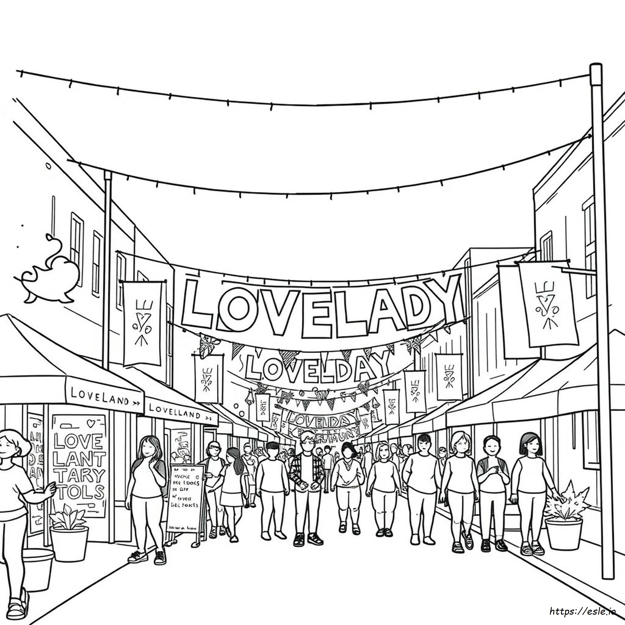 Halaman Putih Loveland Colorado - Gambar Mewarnai Gratis