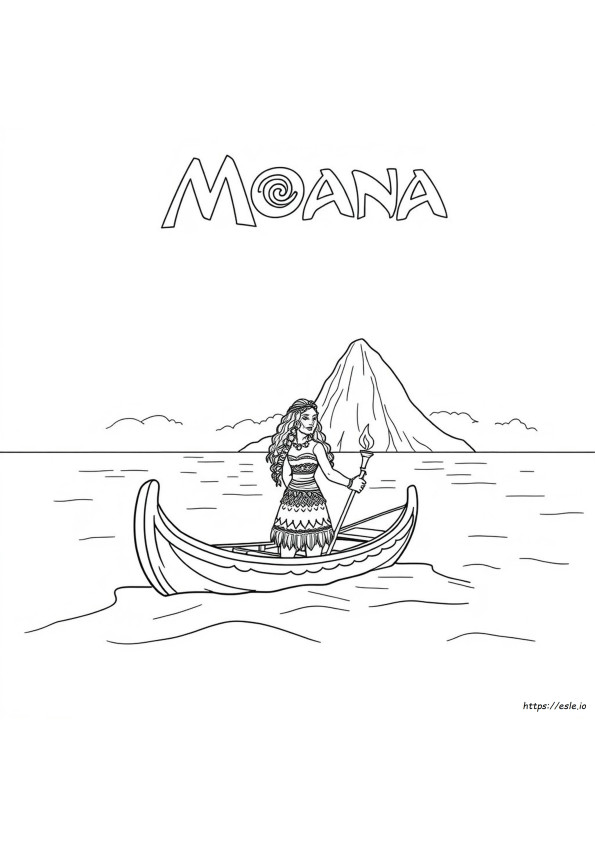 Disney Princess Coloring Pages Moana