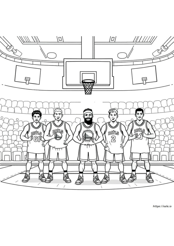 Coloring Pages Of Basketball Teams