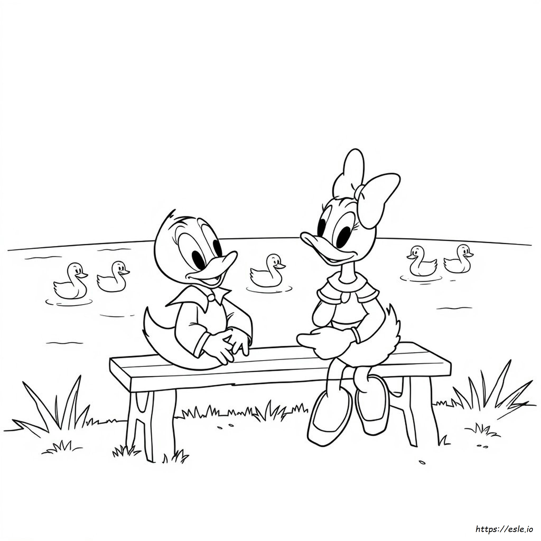Margarida E Pato Donald Para Colorir