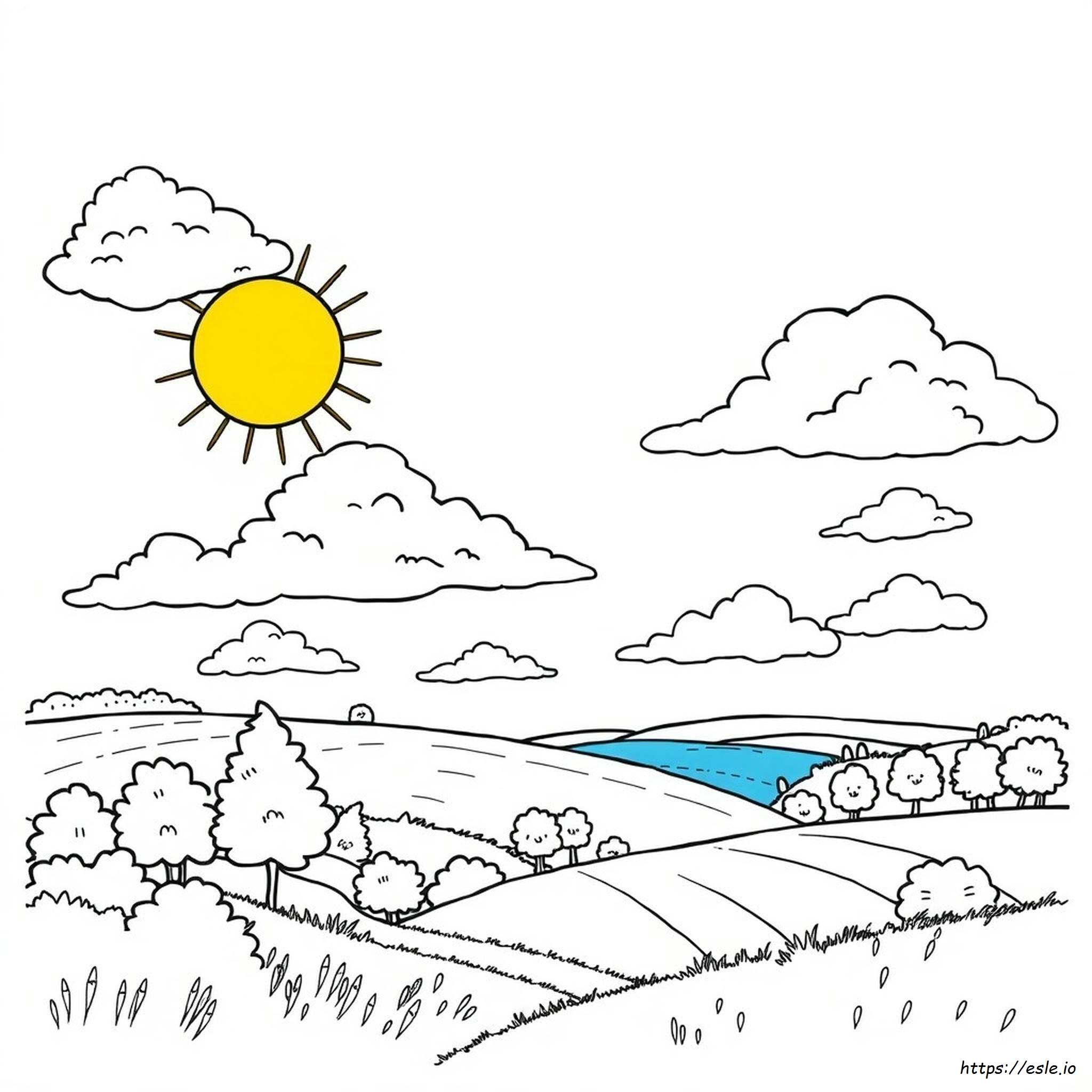 Sunny Weather Coloring